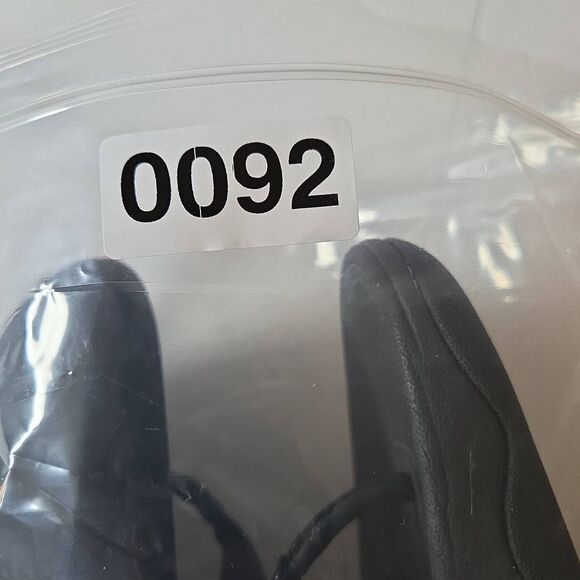 Fitflop Women's Glittered T-strap Faux Leather Toe Post Lulu Sandals Black Sz 10 - Picture 7 of 7